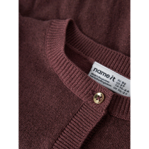 NAME IT Glimmer Cardigan Abinne Wild Ginger